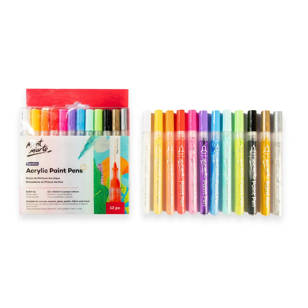 Acrylic Paint Pens Signature Fine Tip 12pc