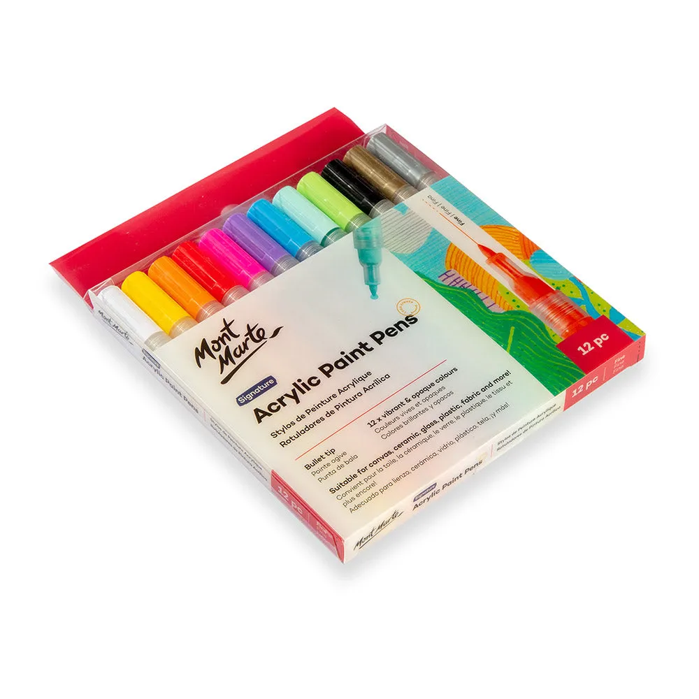 Acrylic Paint Pens Signature Fine Tip 12pc