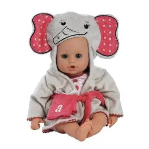 Adora Bathtime Baby- Elephant, 13" Washable Soft Body Play Doll