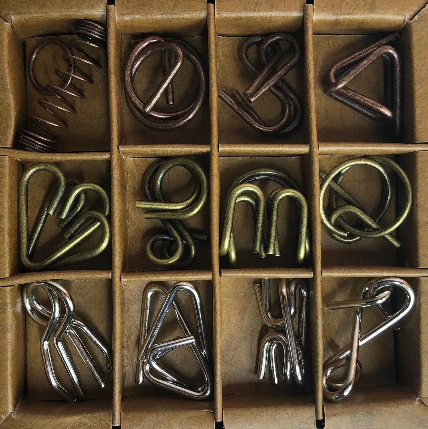 Ancient Metal Puzzles - 12pc