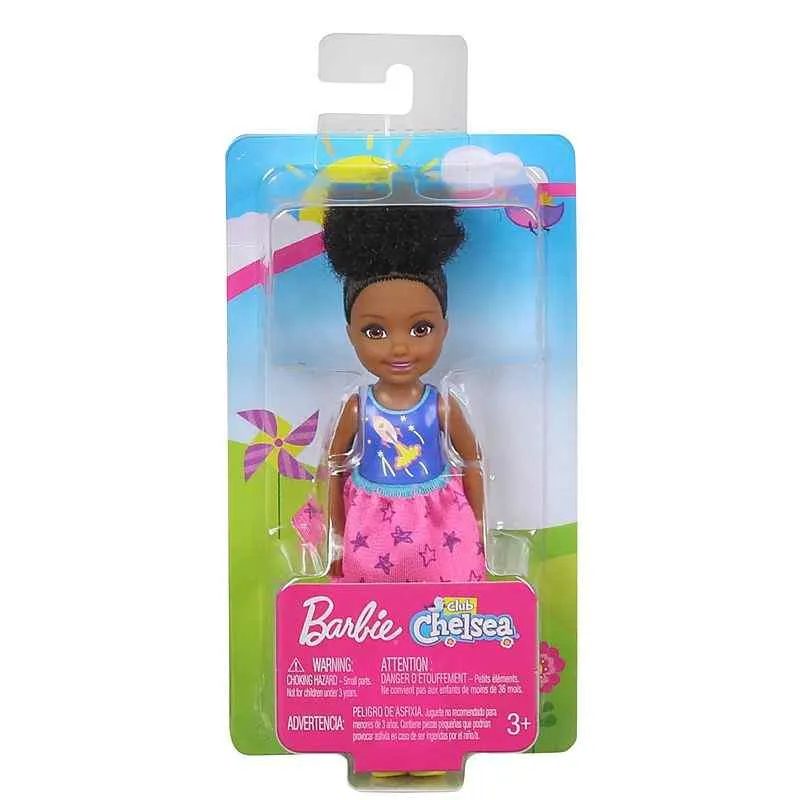 Barbie Club Chelsea Doll Rocketship Shirt With Pink Skirt