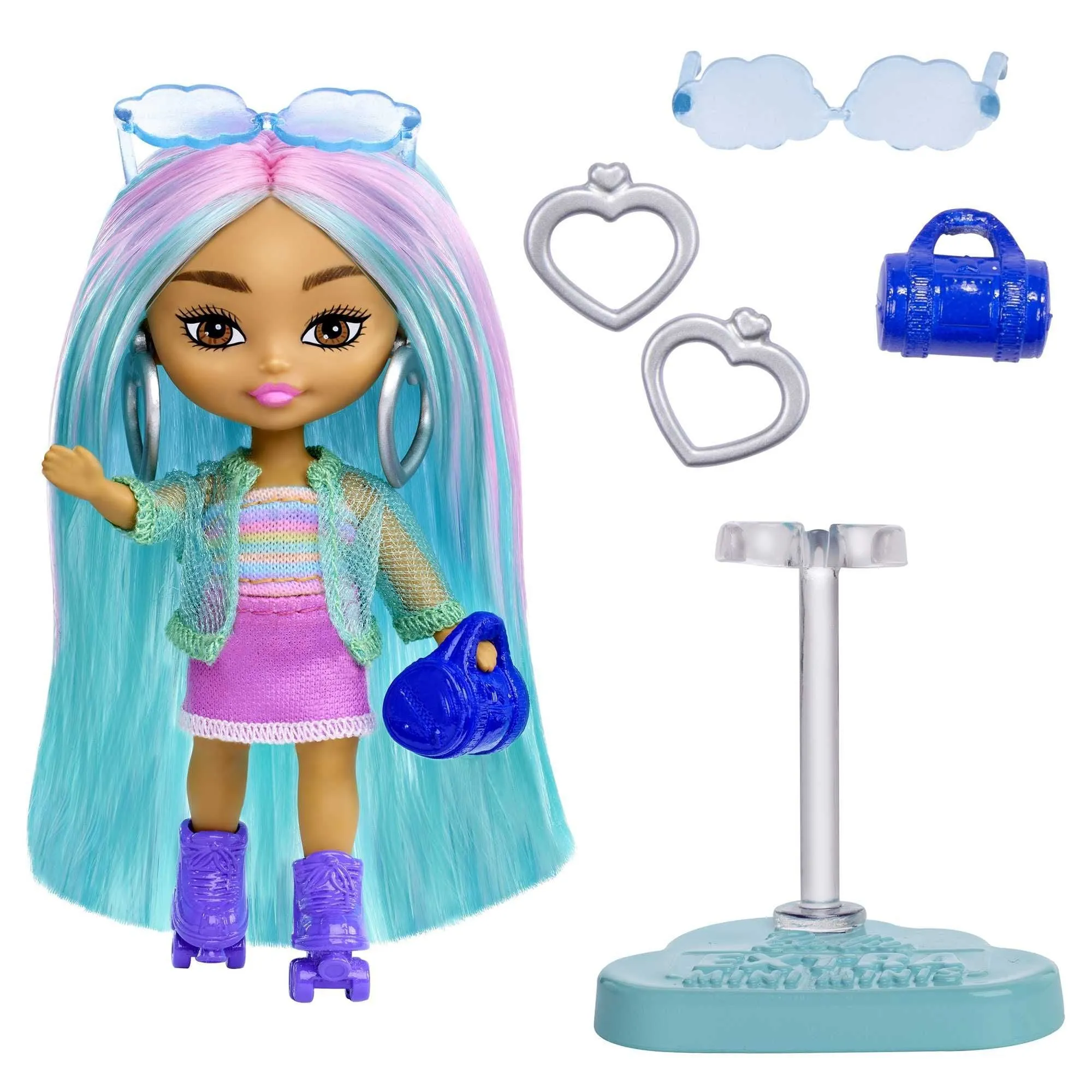 Barbie Extra Mini Minis Doll With Blue Hair