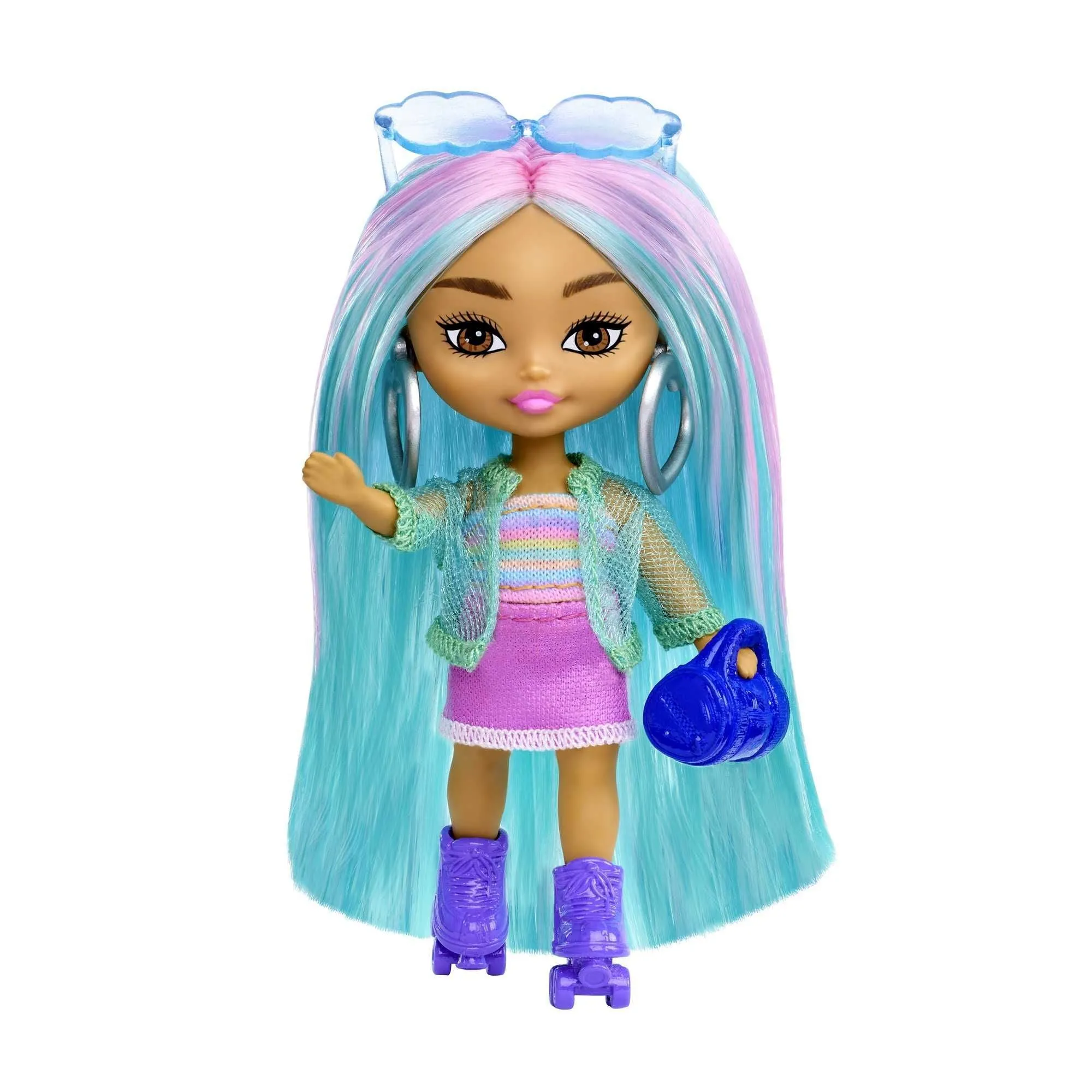 Barbie Extra Mini Minis Doll With Blue Hair
