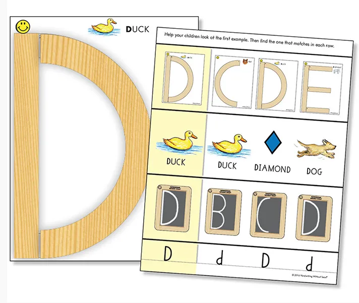 Capital Letter Cards for Wood Pieces-Laminated™