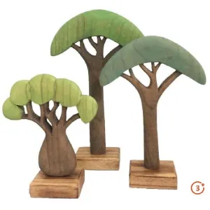 Coloured Wooden Trees