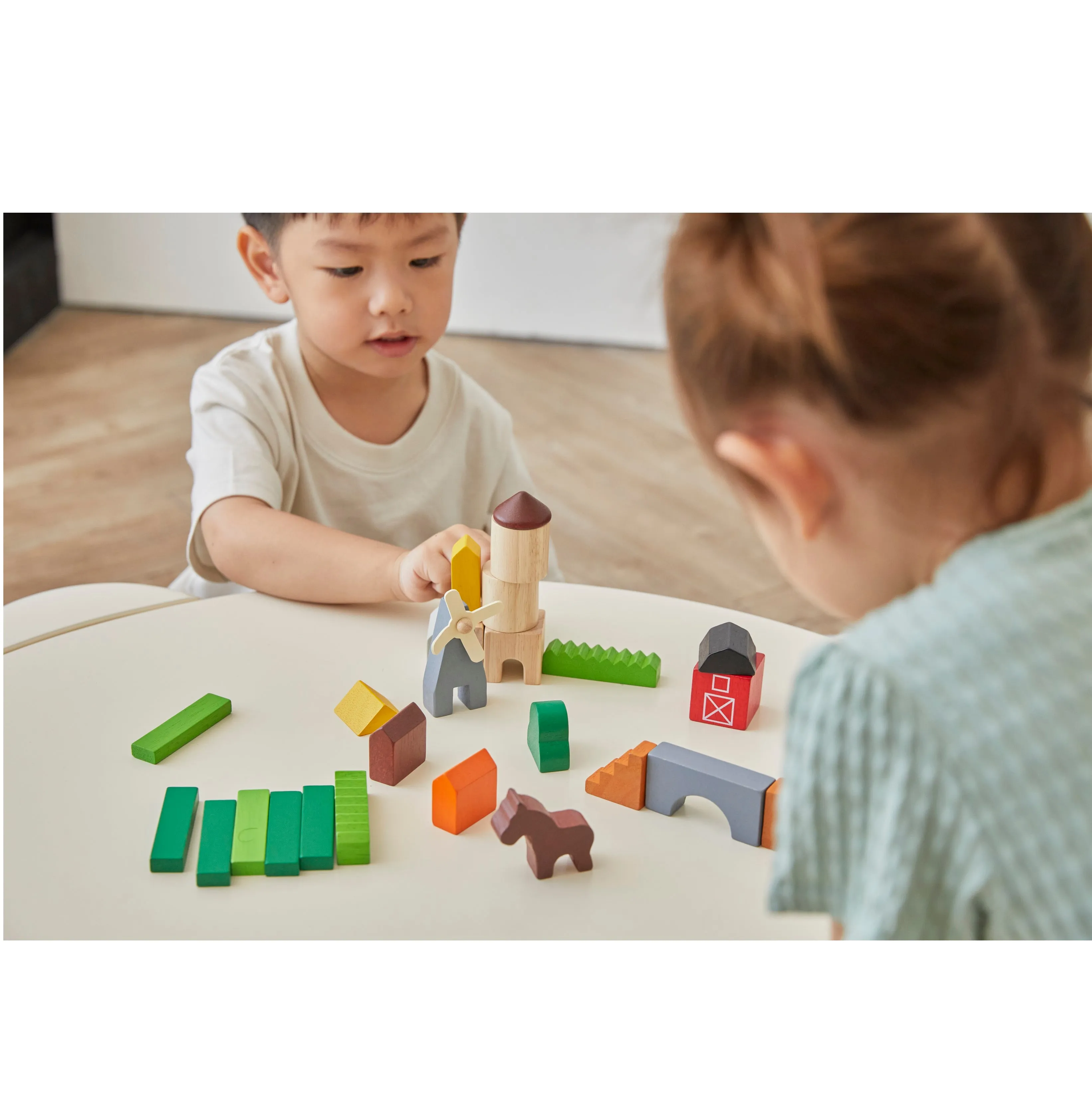 Country Wooden Block Set