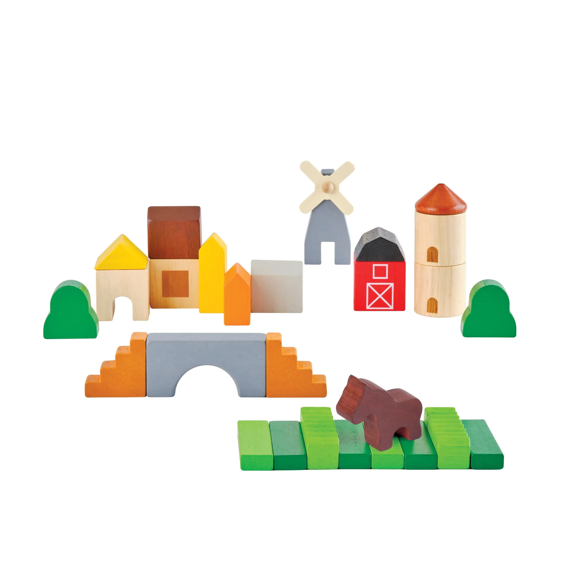 Country Wooden Block Set