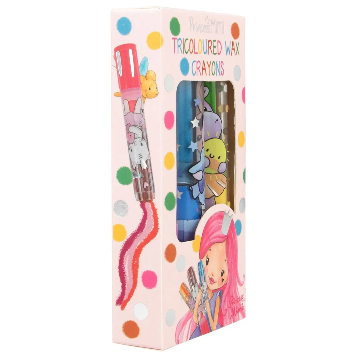 Depesche Princess Mimi Tricoloured Wax Crayon Set (1pc)