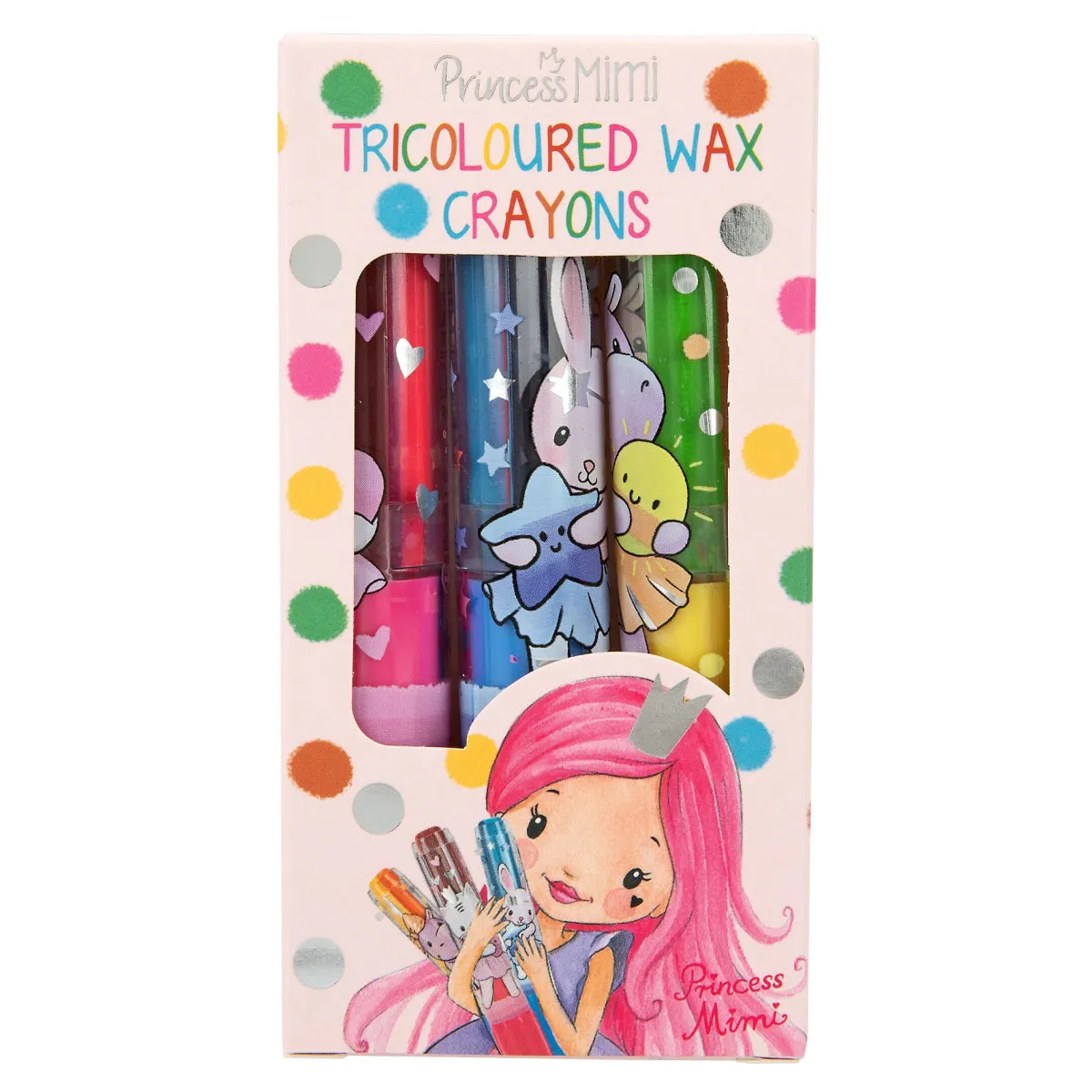 Depesche Princess Mimi Tricoloured Wax Crayon Set (1pc)
