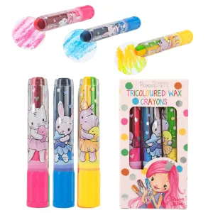 Depesche Princess Mimi Tricoloured Wax Crayon Set (1pc)