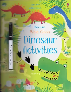 Dinosaur Activities Wipe Clean Paperback Activity Book