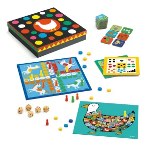 Djeco 12 Classic Board Game Collection ( for 4 Years and up)