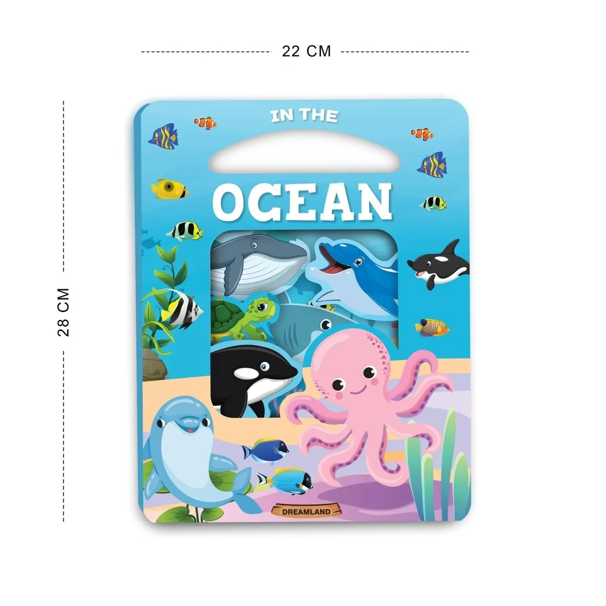 Dreamland Publications Die Cut Window Board Book- In The Ocean Picture Book
