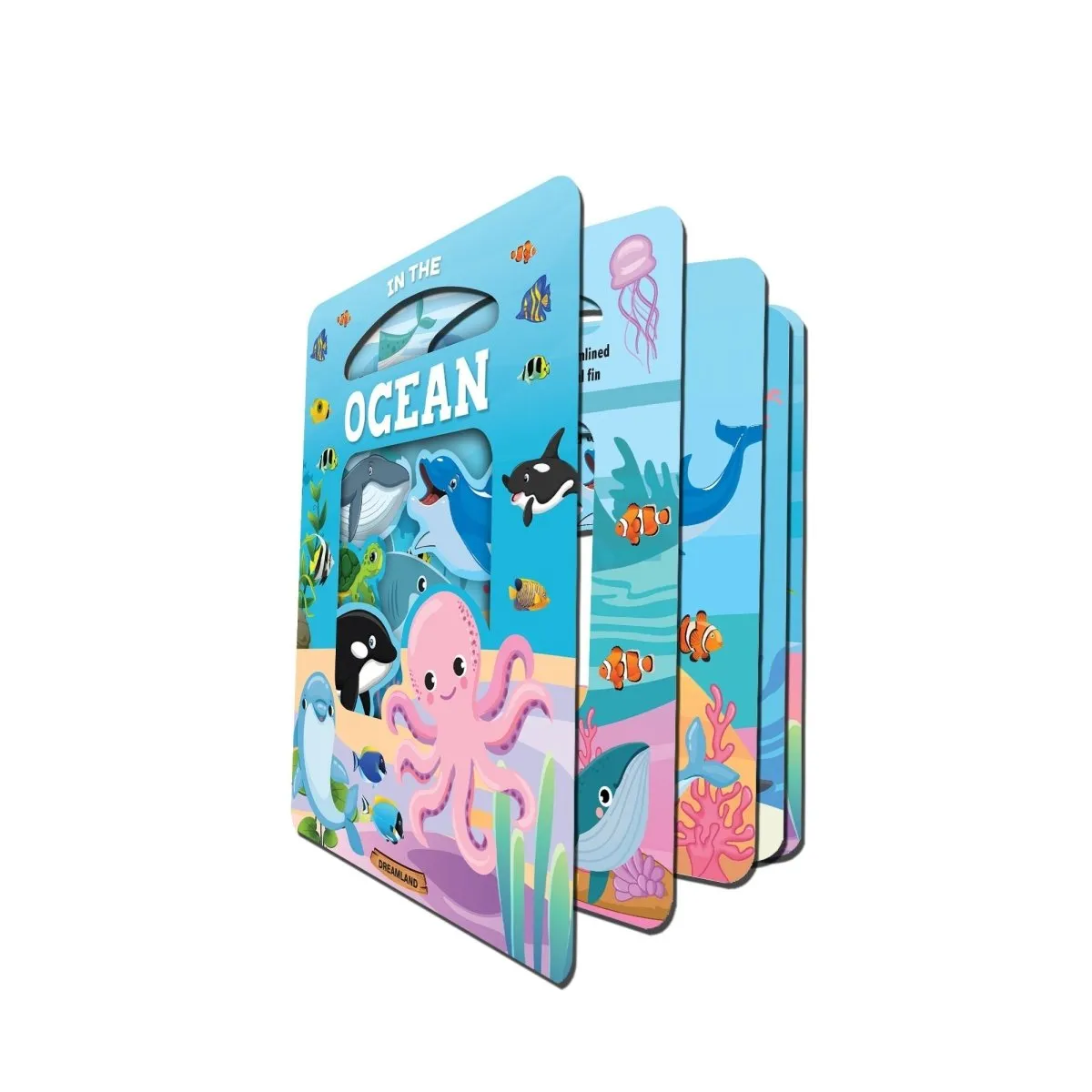 Dreamland Publications Die Cut Window Board Book- In The Ocean Picture Book