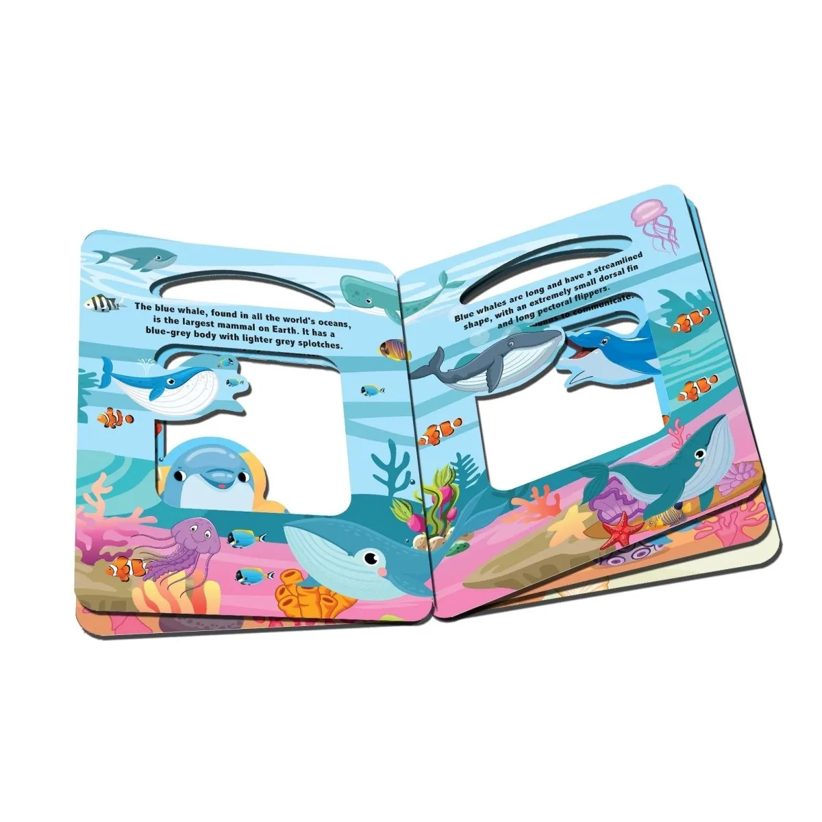 Dreamland Publications Die Cut Window Board Book- In The Ocean Picture Book