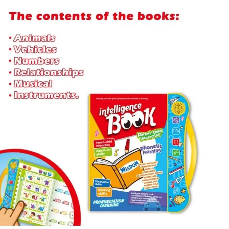 Electronic Learning Sound Musical Activity Reading Study Book Early Phonetic Device for Children