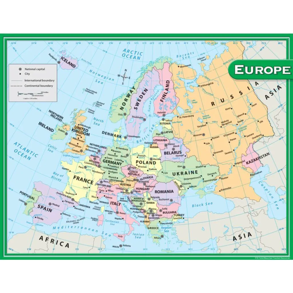 Europe Map Chart