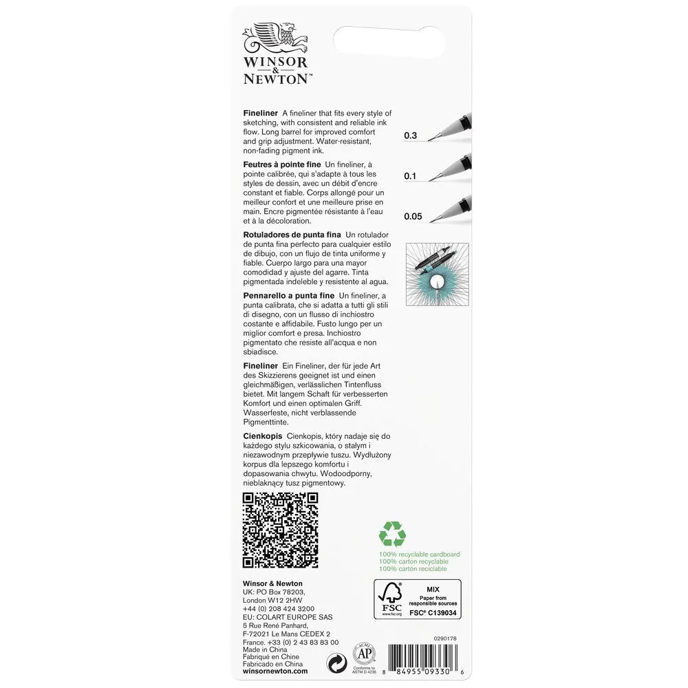 Fineliner Black x3 Small