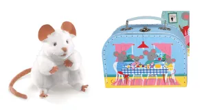 Folkmanis Limited Edition Mouse in a Suitcase