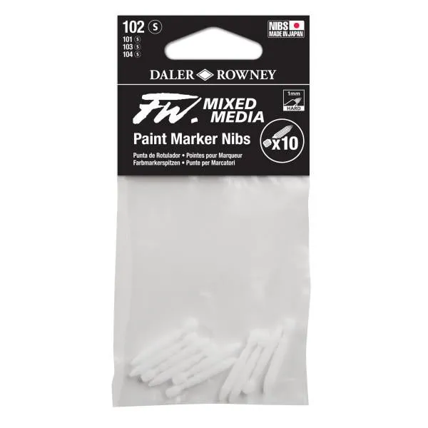 FW Refillable Paint Marker Nibs - 10pk 1mm Hard Point