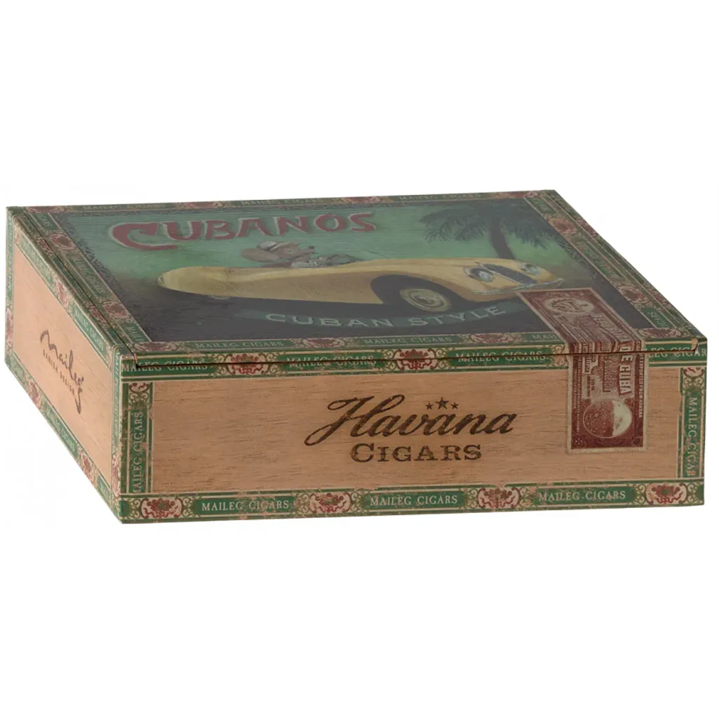 Grandma & Grandpa Mice in Cigar Box