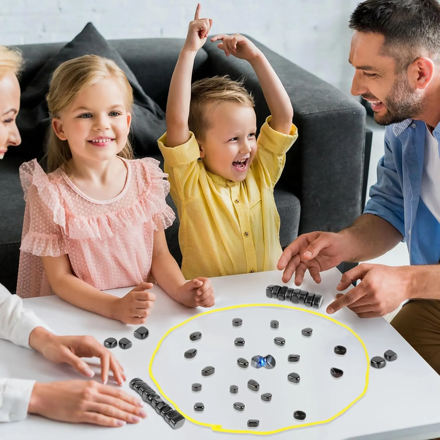 Magnetic Effect Chess Stone Family Board Game - 069