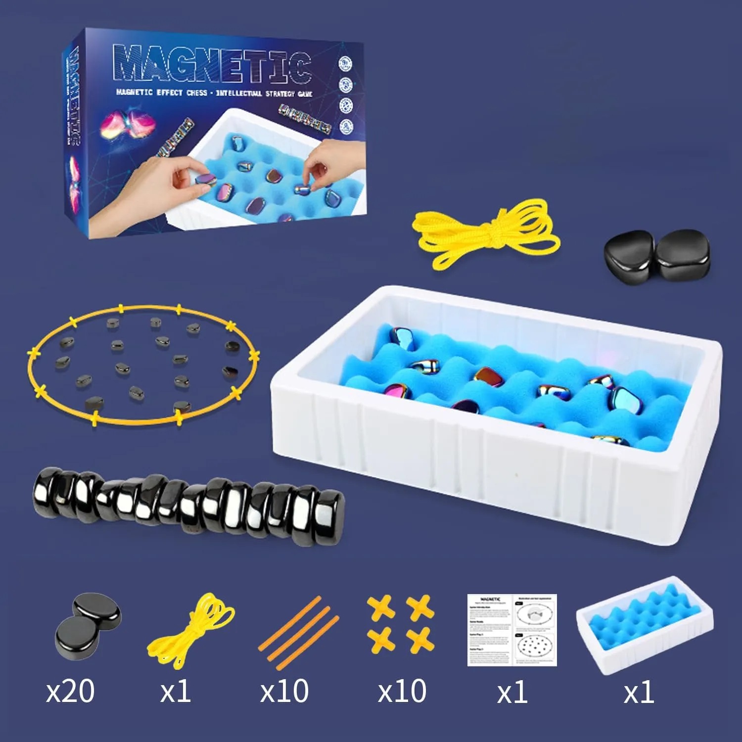 Magnetic Effect Chess Stone Family Board Game - 069