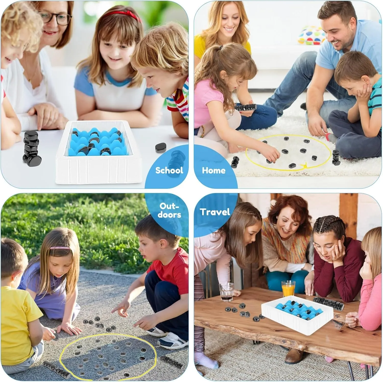 Magnetic Effect Chess Stone Family Board Game - 069