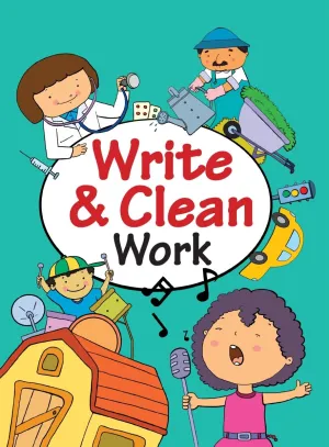 Om Books International Write & Clean- Work- Wipe and Clean Activity Book