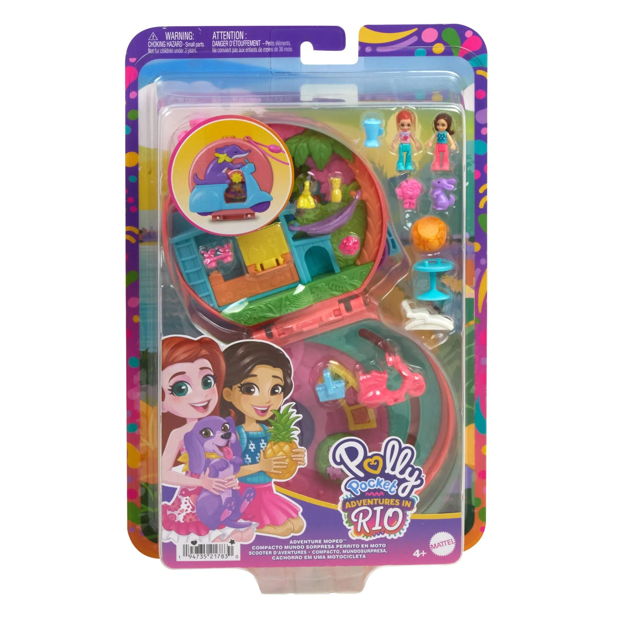 Polly Pocket Big Pocket World Adventure Moped Compact