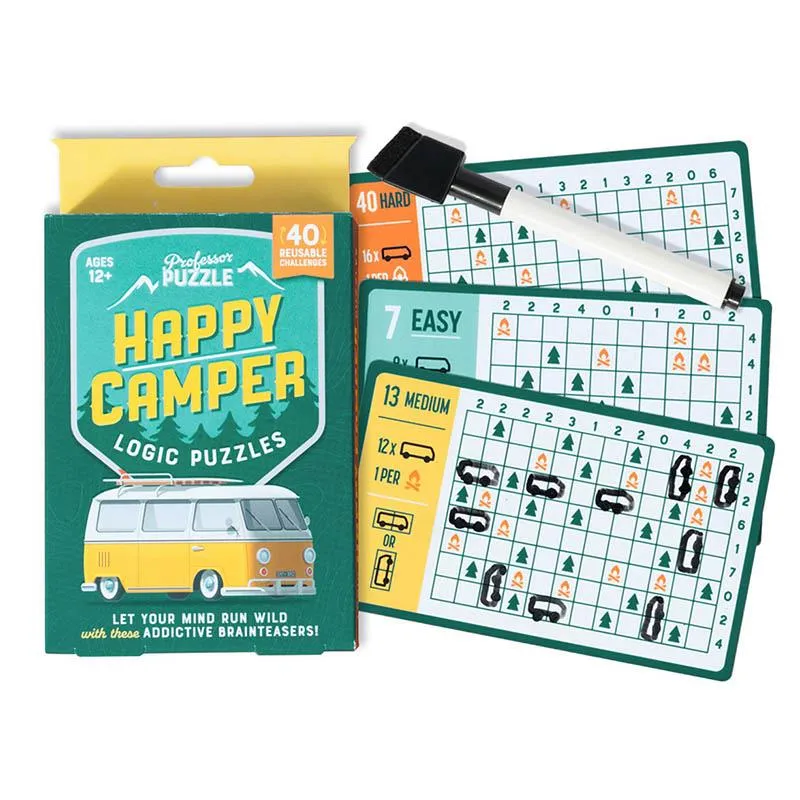 Professor Puzzle Logic Puzzles - Happy Camper