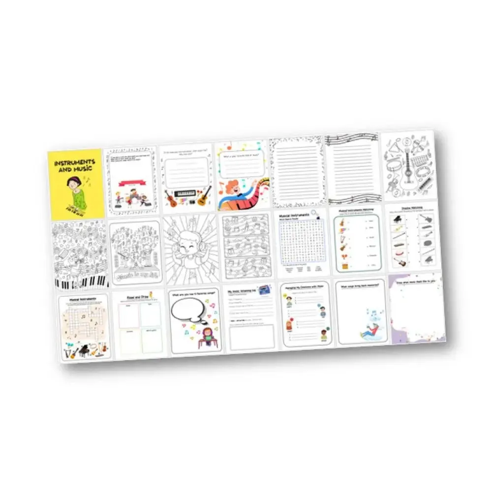 "Instruments & Music" PLR Workbook