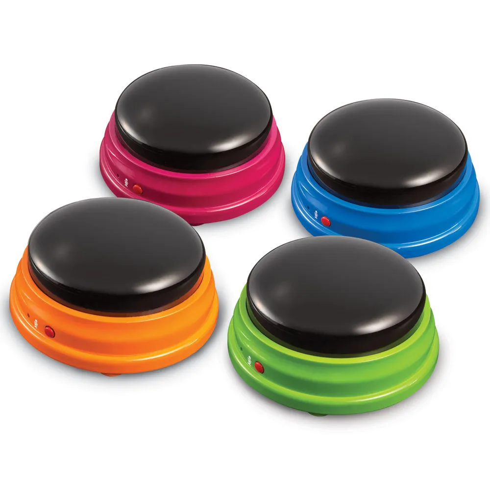 Recordable Answer Buzzers, Set Of 4 by Learning Resources