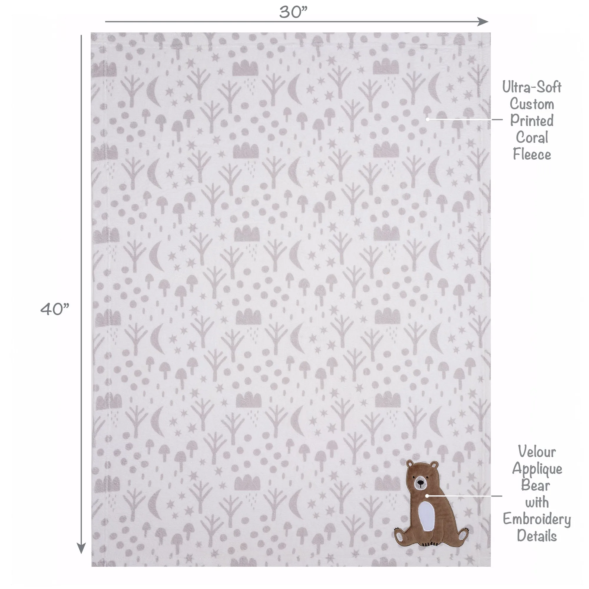 Sleepytime Bear Baby Blanket