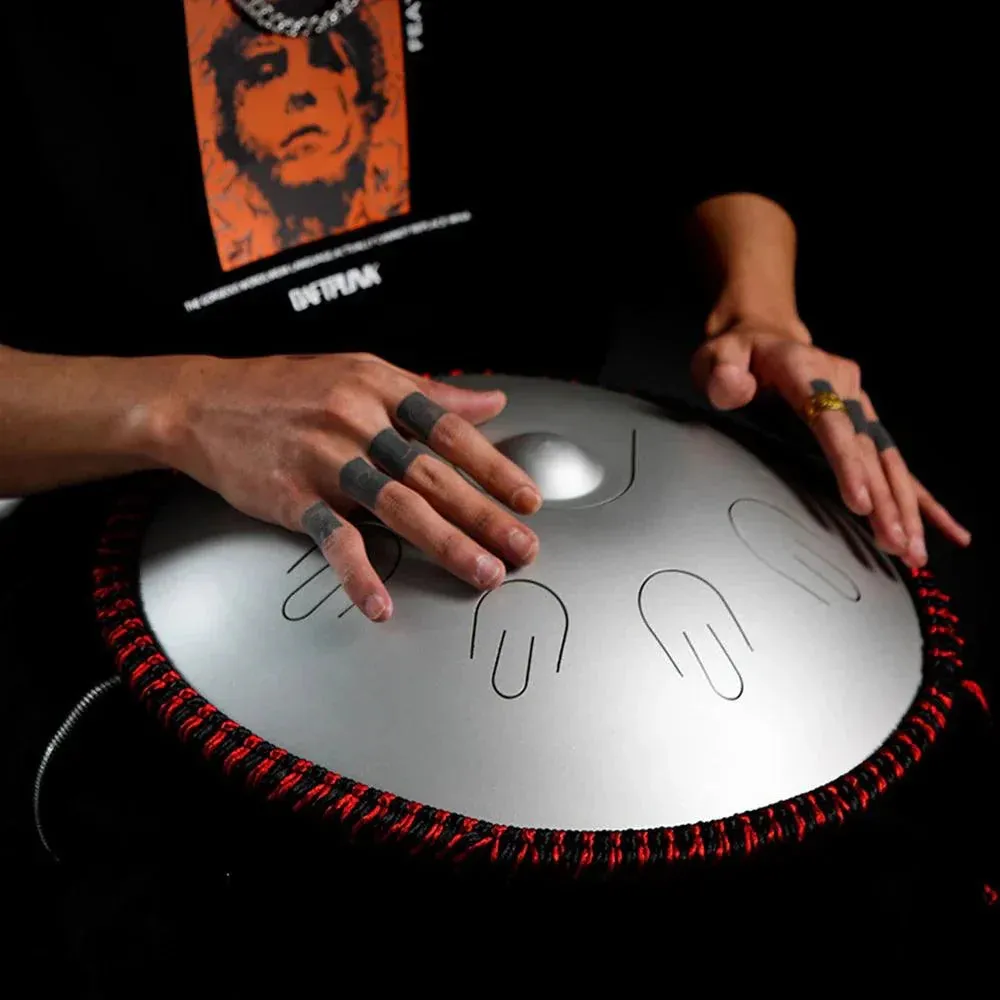 Stainless steel hand man hluru Tongue Drum D Minor