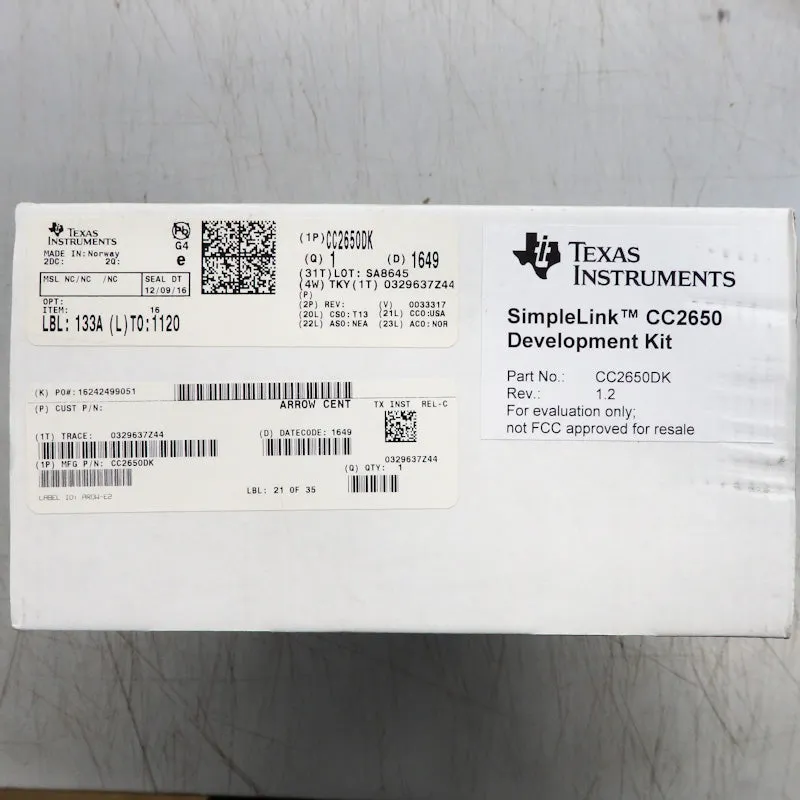 Texas Instruments CC2650DK SimpleLink Development Kit