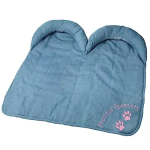 The Ashton-Drake Galleries Precious Paws Naptime Pad Doll Accessory Adorable Pawprints Nap Mat for Two Dolls Fits up to 18-Inches Long
