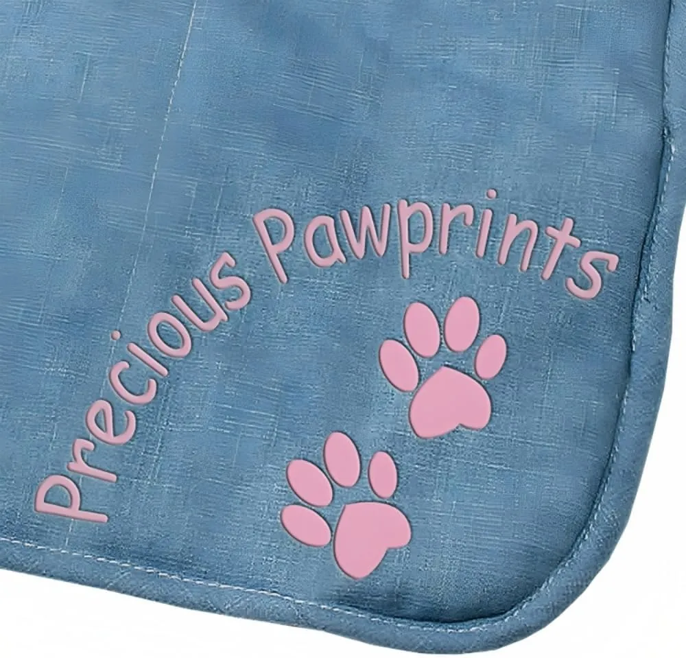 The Ashton-Drake Galleries Precious Paws Naptime Pad Doll Accessory Adorable Pawprints Nap Mat for Two Dolls Fits up to 18-Inches Long