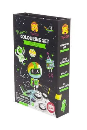 Tiger Tribe Neon Colouring Set Outer Space