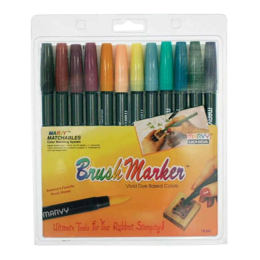 Uchida - Brush Markers 12 pack Victorian*