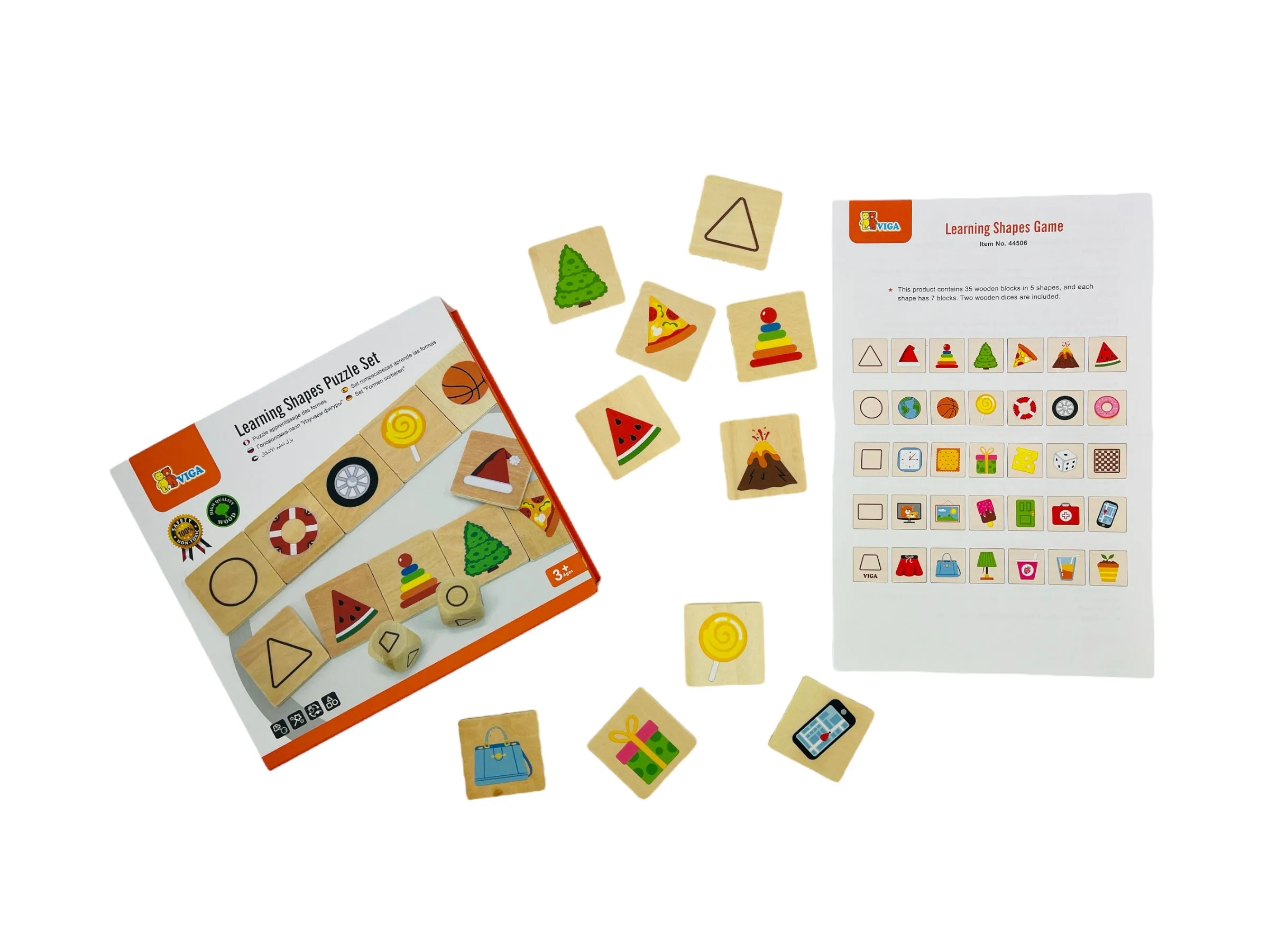 VIGA Learning Shapes Puzzle Set