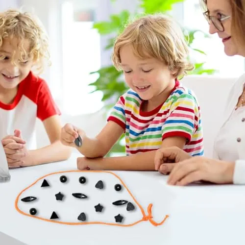 Wembley Fun Table Top Magna Duel Rock Board Game for Kids & Adults with 24 Rocks & Lanyard Engaging Family Friends Game