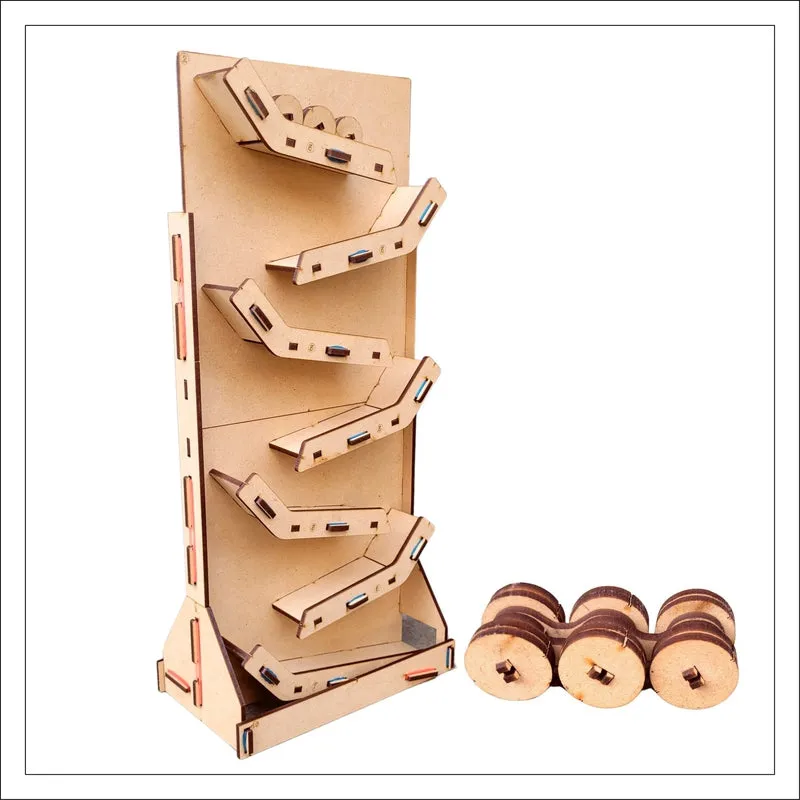 Wooden Self-Made Sliding Car Puzzle Game