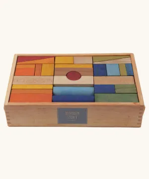 Wooden Story Rainbow XL Blocks - 63 Tray
