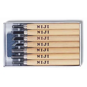 Yasutomo Niji Woodcarving Set 7-piece